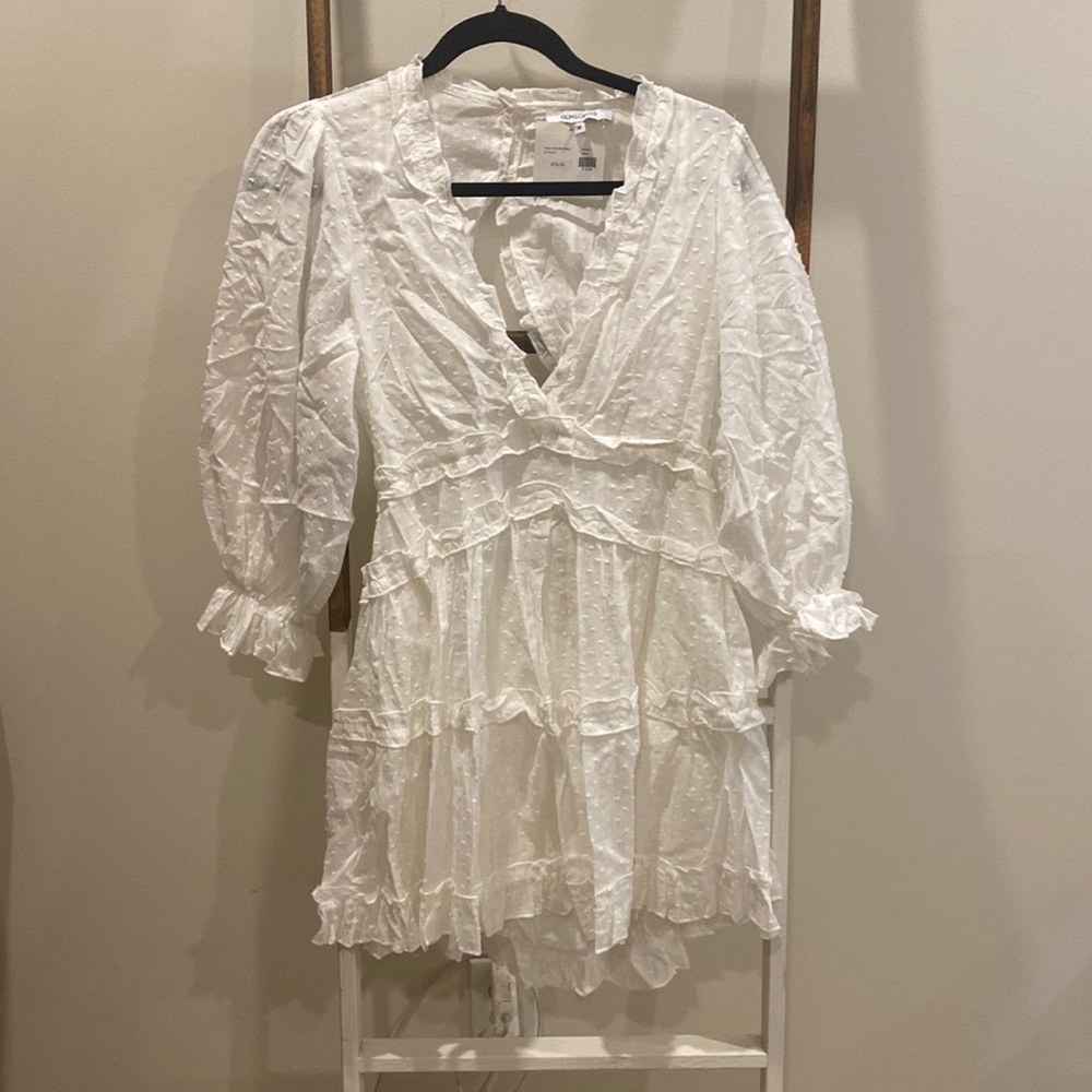 White polka dot midi dress purchased from pinks Denver